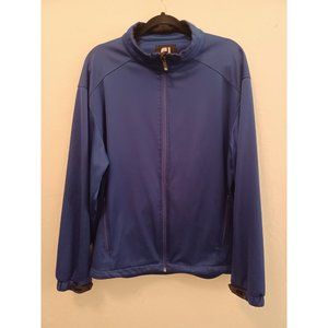 Footjoy FJ Golf Jacket Mens Sz L Blue Full Zip Performance Stretch Active